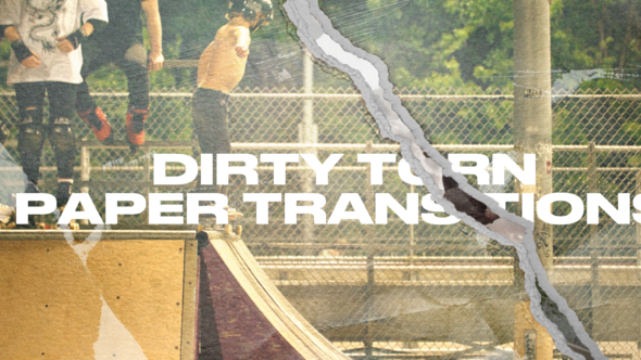 Dirty Torn Paper Transitions Elements template preview
