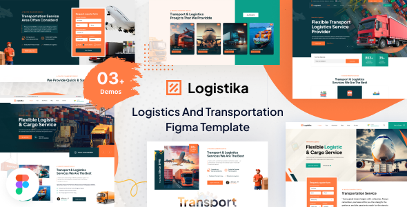 Logistika - Transportation & Logistics Figma Template