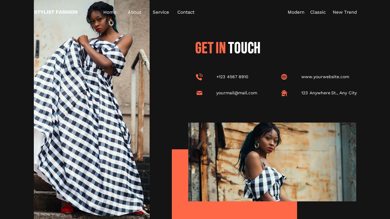 Stylist Fashion - Fashion Google Slide Templates, Presentation Templates