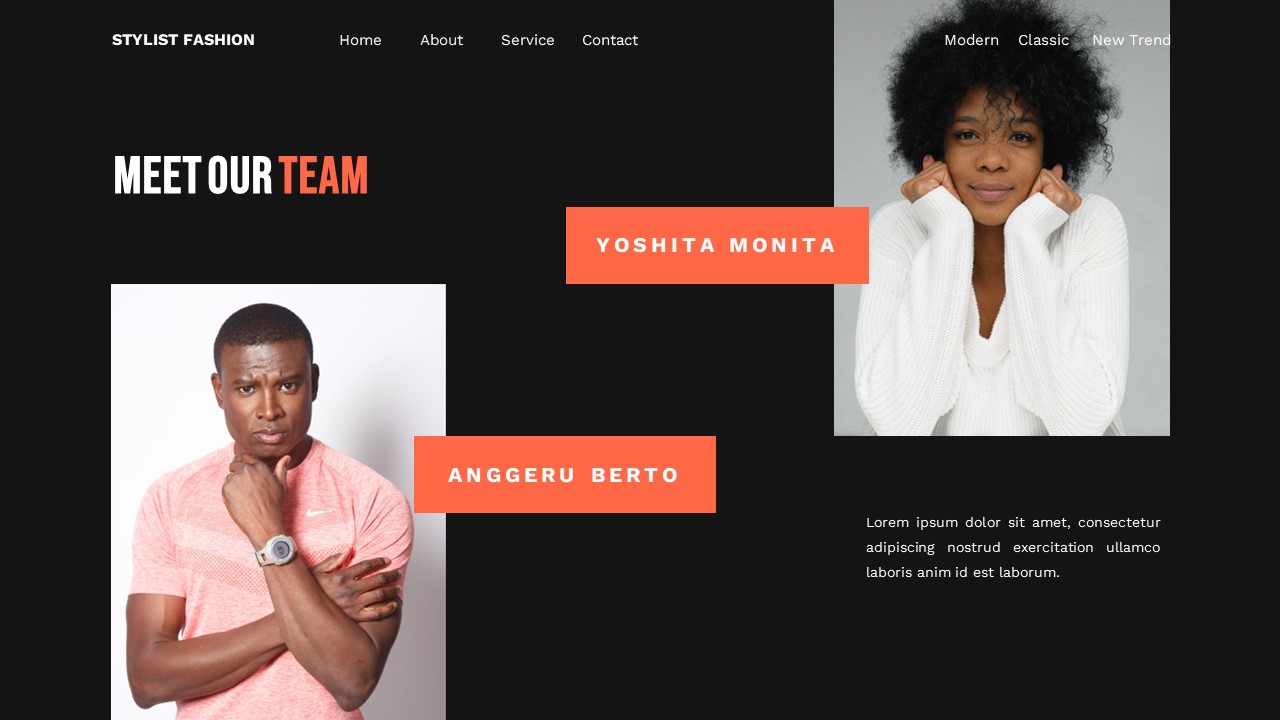 Stylist Fashion - Fashion Google Slide Templates, Presentation Templates