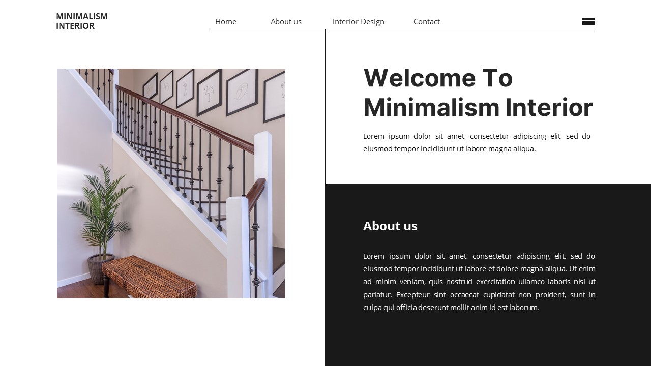 Minimalism Interior - Interior Powerpoint Templates, Presentation Templates
