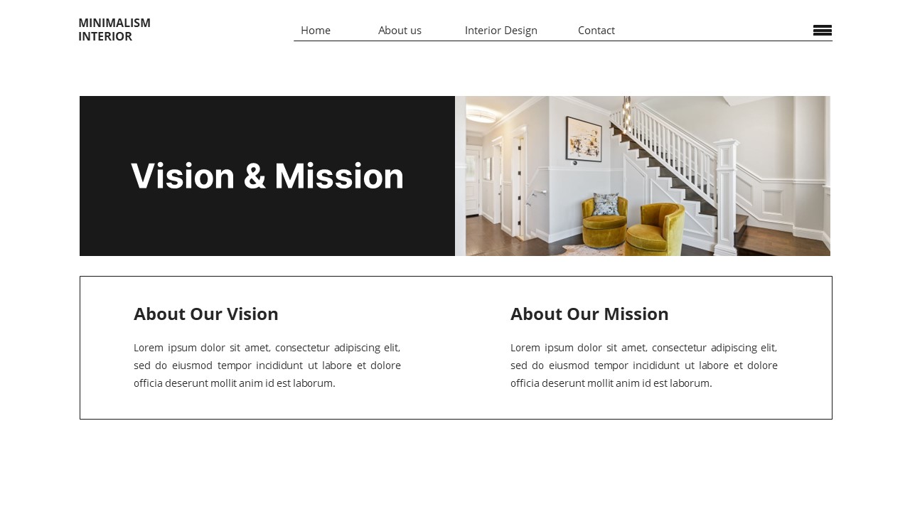 Minimalism Interior - Interior Powerpoint Templates, Presentation Templates