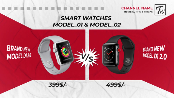 Versus Intros Premiere Pro template preview