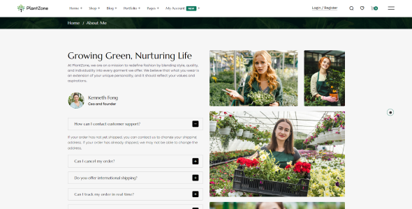 PlantZone - Shop & eCommerce Bootstrap HTML Template by DexignZone