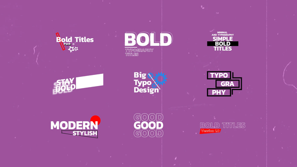 Big Titles | AE Titles template preview