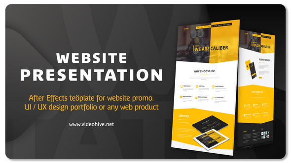 Website Presentation V1 Product Promo template preview