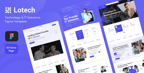 Lotech - Technology & IT Solutions Figma Template