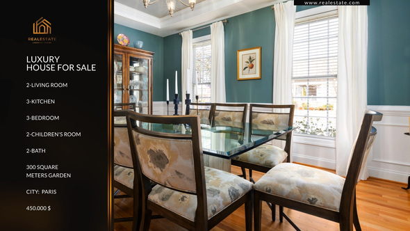 Luxury Real Estate Product Promo template preview