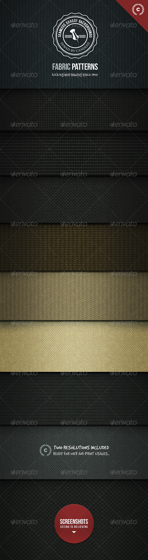 Seamless Shaggy! Fabric Texture Background - Patterns Backgrounds