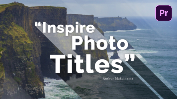 Photo Quotes - Inspirational Text Animation Premiere Pro template preview