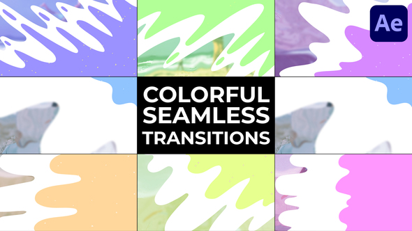 Colorful Seamless Transitions for After Effects Elements template preview