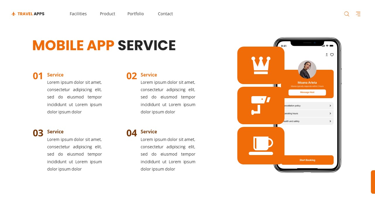 Travel Apps - Mobile App Google Slide Templates, Presentation Templates