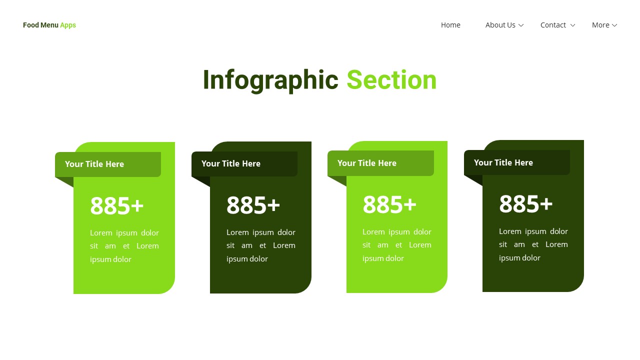 Food Menu Apps - Mobile App Google Slide Templates, Presentation Templates