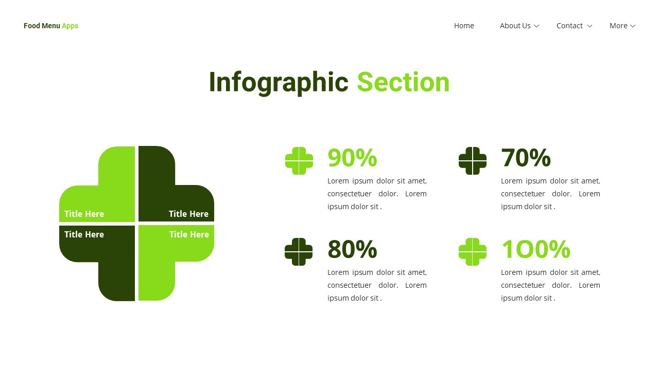 Food Menu Apps - Mobile App Google Slide Templates, Presentation Templates