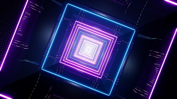 Rolling Neon Square Light Metal Grill Tunnel alt