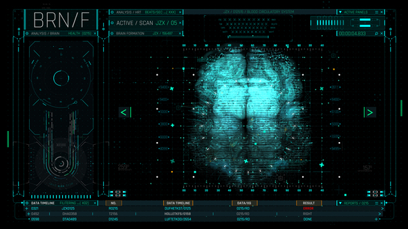 HUD Medical Brain 2 Elements template preview