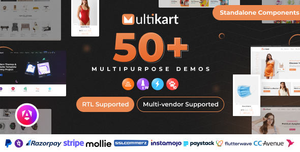 Multikart  Single or Multivendor eCommerce with Angular & Laravel REST API