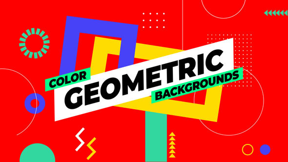 Color Geometric Backgrounds Elements template preview