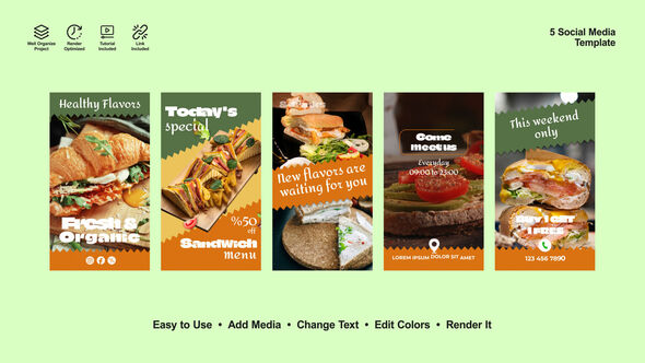 Healthy Instagram Stories Product Promo template preview