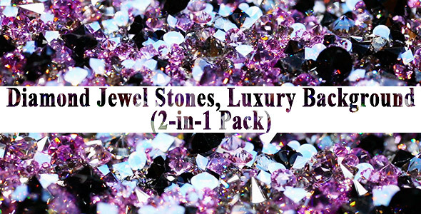 Diamond Jewel Stones, Luxury Background (2-Pack)