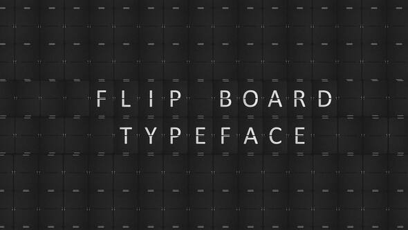 Flip Board Typeface Elements template preview