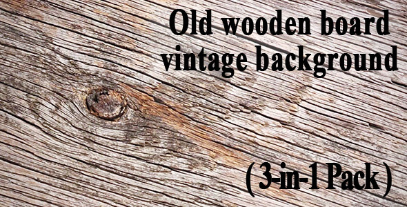 Old Wooden Board, Sliding Video (3-Pack)