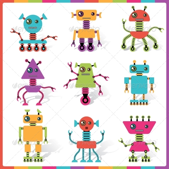 Abstract Robot Doodle Collection - Computers Technology