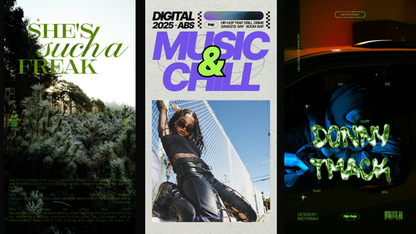 90s Posters Video Displays template preview