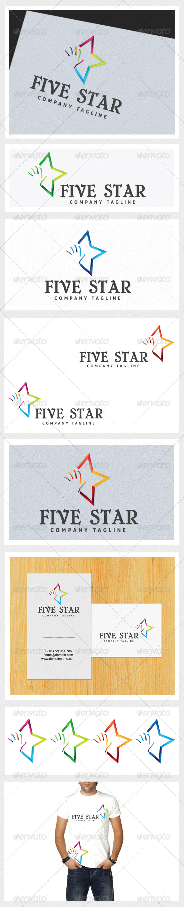 Five Star - Symbols Logo Templates