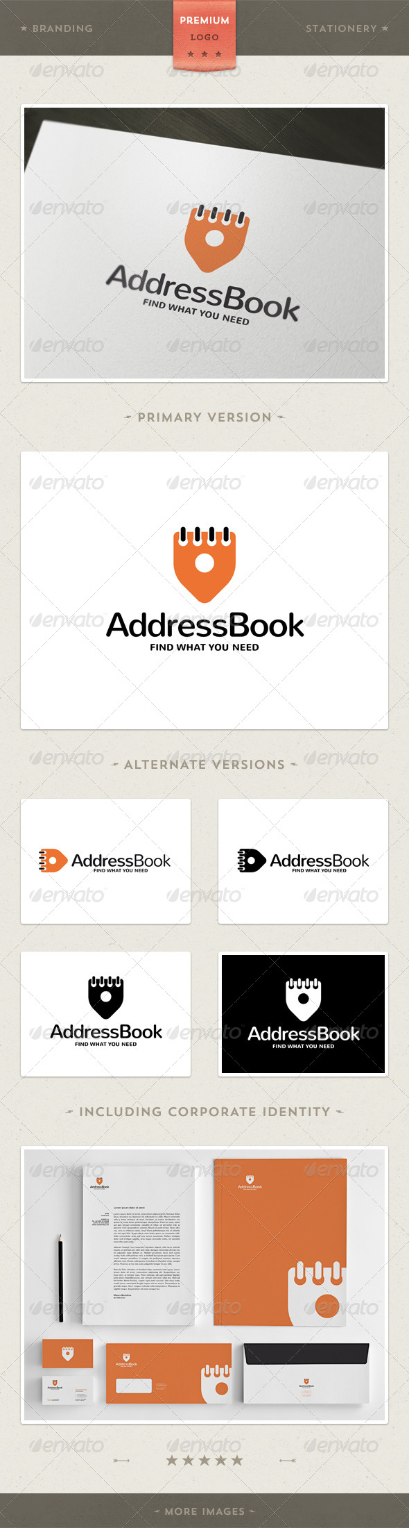 Adress Book - Logo + Corporate Identity