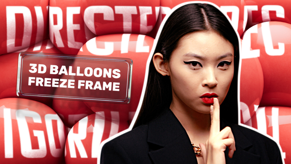 3D Balloons Freeze Frame Openers template preview