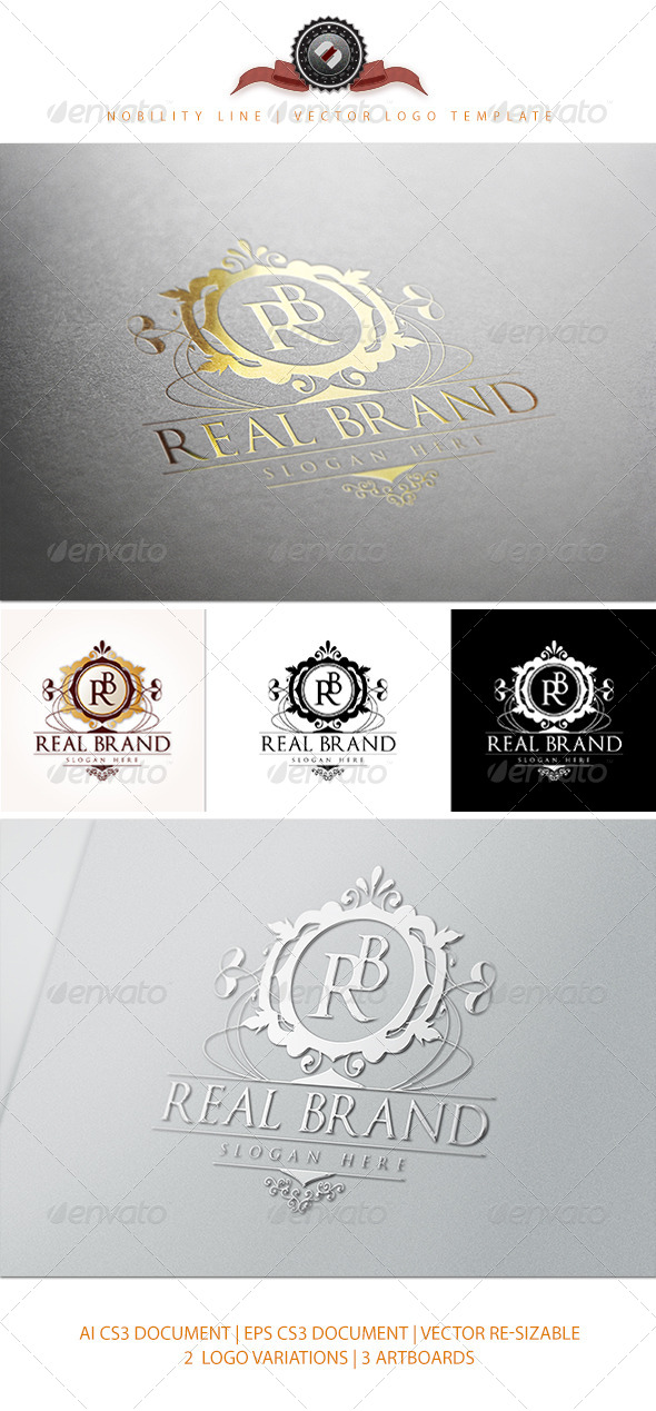 LV Letter Luxurious Brand Logo Template, for Restaurant, Royalty