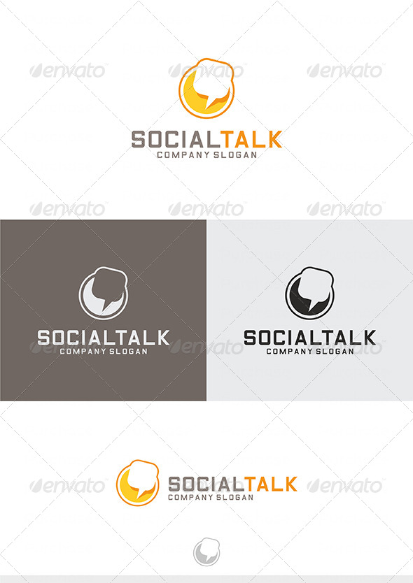 Social Talk Logo - Vector Abstract