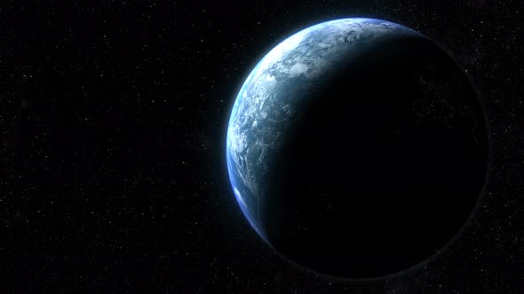 Cinematic Planet Earth Rotation Animation 02