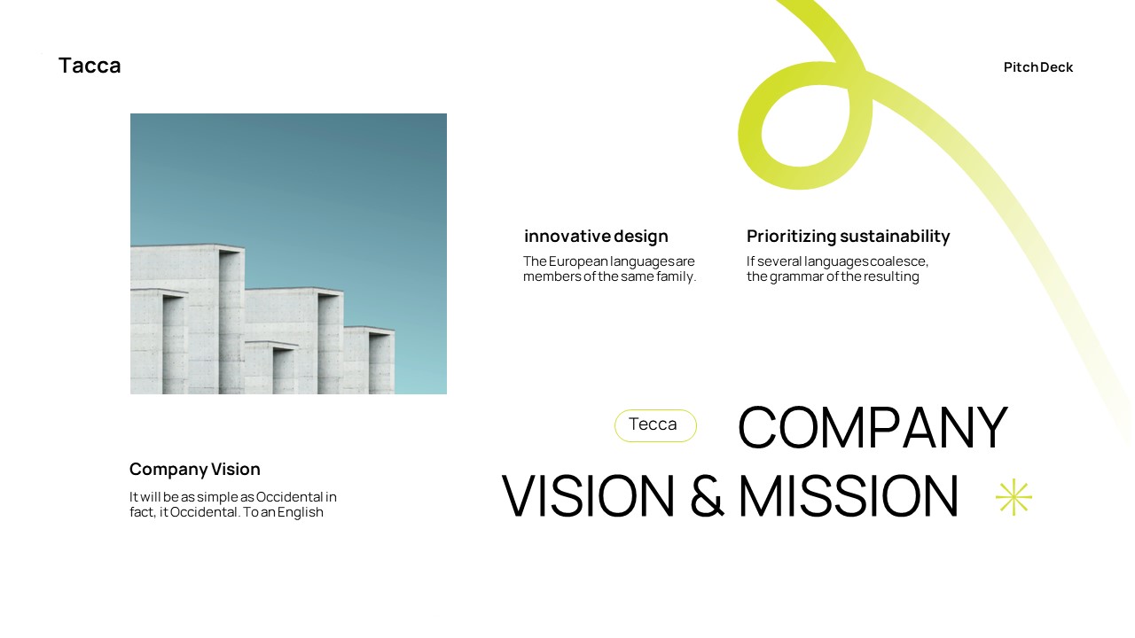 Black White Neon Green Modern Minimalist Gradient Company Profile ...
