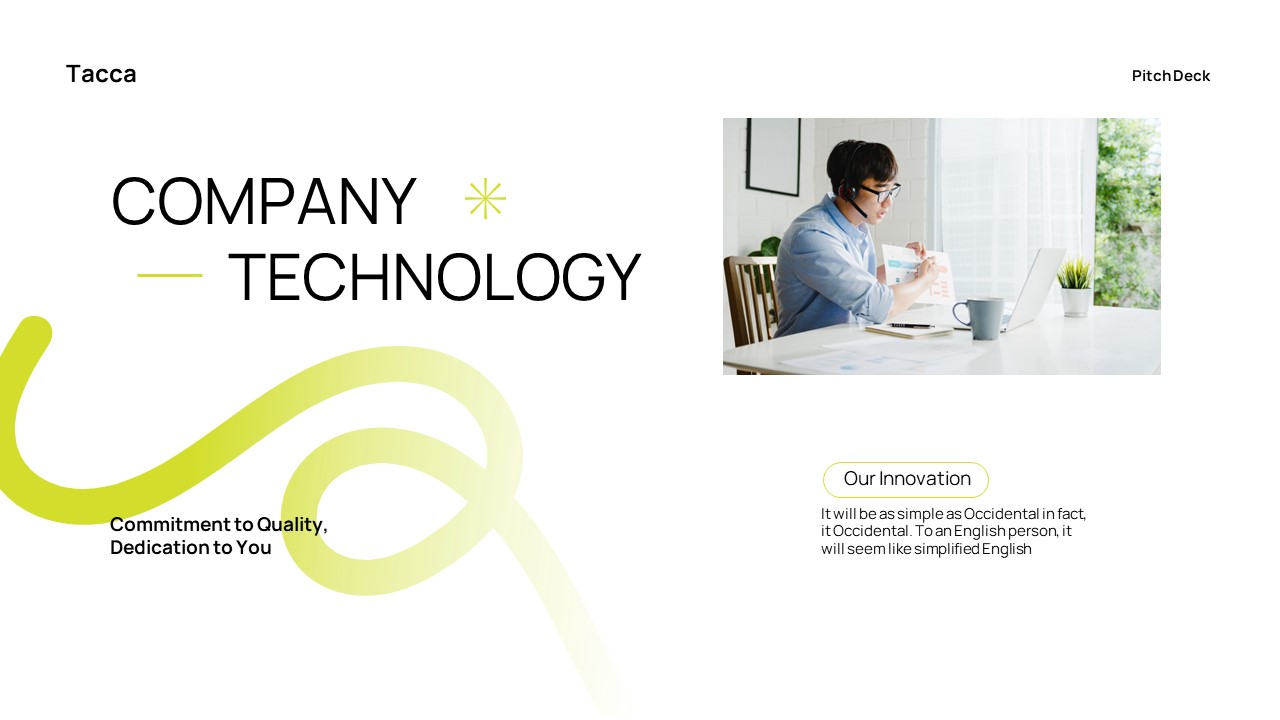 Black White Neon Green Modern Minimalist Gradient Company Profile Key ...