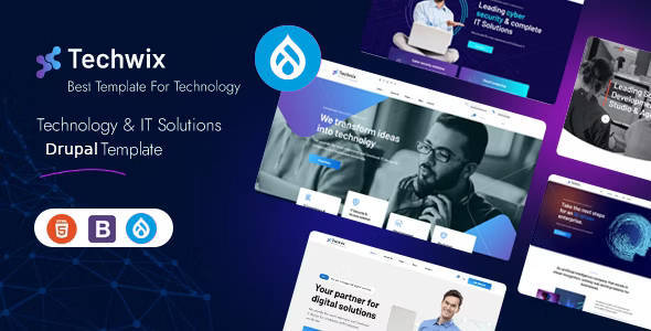 Techwix – Technology & IT Solutions Drupal 11 & 10 Theme