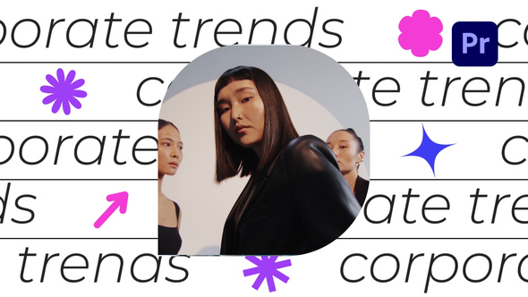 Vivid Shapes Corporate Intro Premiere Pro template preview