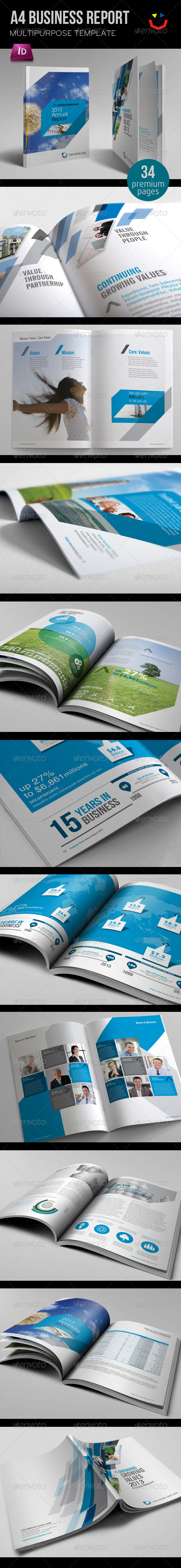 Annual Report Template - Brochures Print Templates