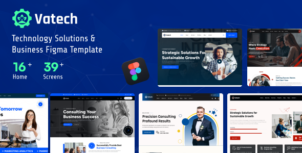 Vatech - Technology Solutions & Business Figma Template