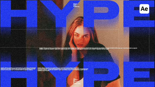 Semi Brutalism Posters For After Effects Video Displays template preview