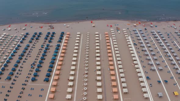 Beautiful italian lonely beach