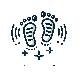 Cartoon Footsteps