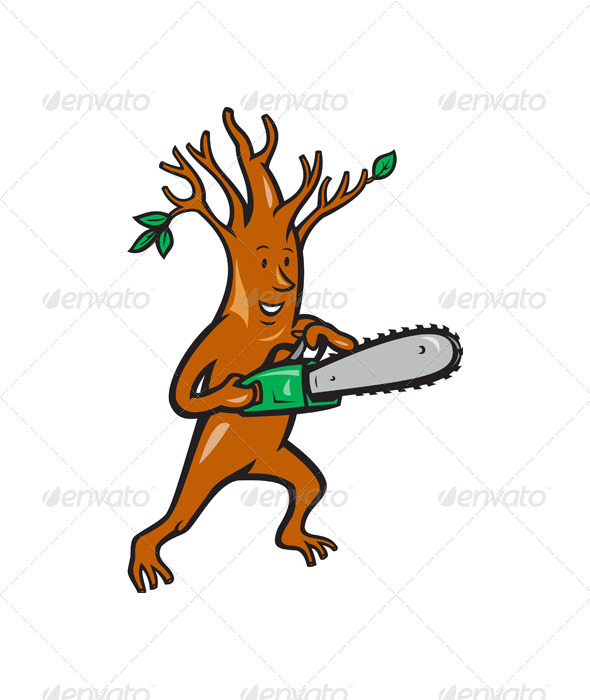 Tree Man Arborist With Chainsaw - Miscellaneous Characters