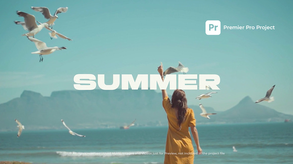 Summer Travel Opener | MOGRT Premiere Pro template preview