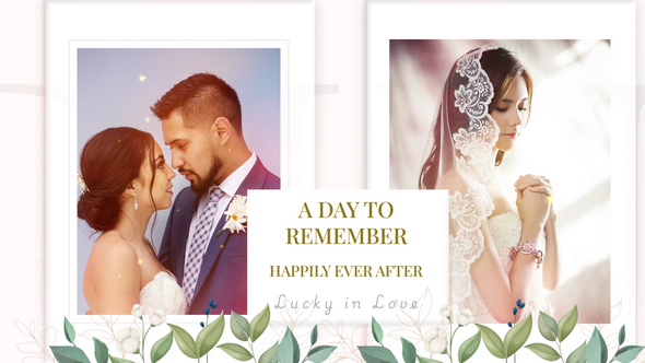 Our Wedding Video Displays template preview