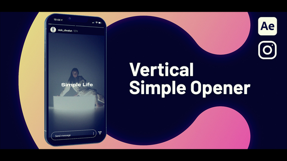 Vertical Simple Opener Openers template preview