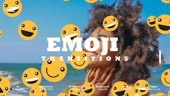 Emoji Transitions Elements template preview