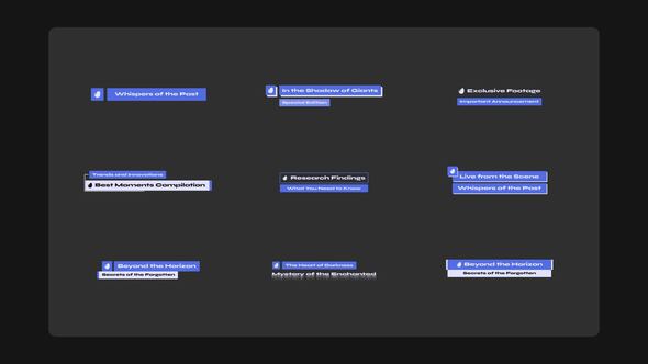 Name Tag | Logo Lower Thirds Titles template preview