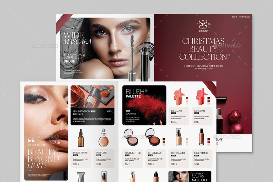 Christmas Catalog Template, Print Templates GraphicRiver